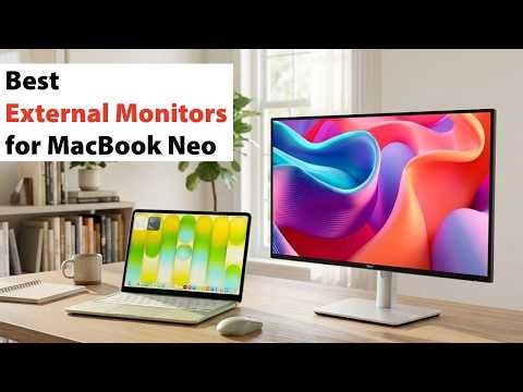 Top 4 Best External Monitors for MacBook Neo 2026