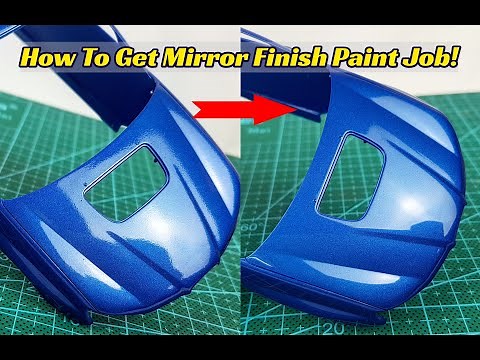 Tutorial how to achieved Mirror Finish Paint job. 1/24 scale model car