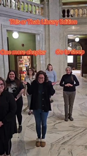 Happy Library Lovers Month! 📚🩷 In honor of our love for libraries, we're making library-themed videos all month long. We'll post one video a week, so keep an eye out for some silly, fun library moments coming your way! This week, our staff chose some of their favorites in a "this or that" library-themed video. What would you choose? Let us know in the comments! We do not own the rights to the music. #LibraryLoversMonth New York Library Association- NYLA | Flower Memorial Library
