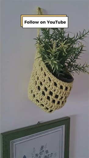 This Crochet Planter is Too Easy #crochetpattern #tutorial