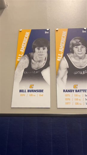 Chattanooga’s Wall of All-Americans 👀 Their last All-American was Cody Cleveland in 2008. @utcwrestling #wrestling #ncaawrestling #collegewrestling #d1wrestle #wrestlingcommunity | WrestlersGrind