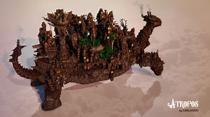 So This is What an Entire City on the Back of a Turtle (in Minecraft) Looks Like