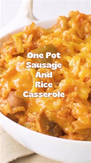 One pot sausage and rice casserole