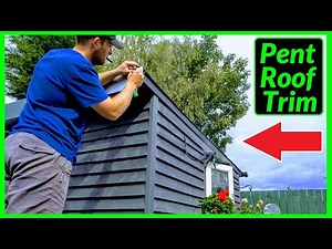How to Install Metal Roofing Trim to a Pent Roof Workshop / Shed