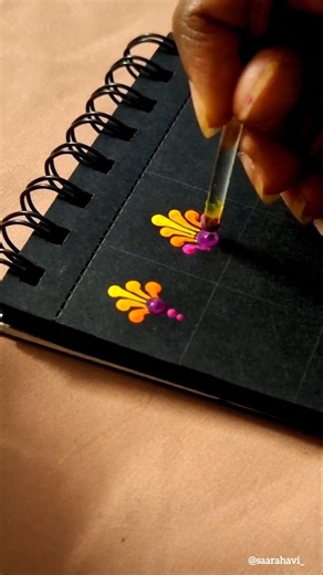 Simple Dot Mandala Pattern 🌈 -Ep 2 #shorts #viralshorts #dotmandala #pattern #design #tutorial #fyp