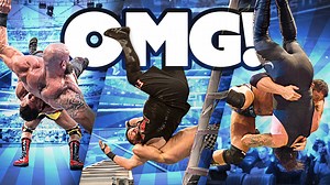2.1M views · 10K reactions | From mind-blowing feats of athleticism to epic falls and flaming tables, check out 100 moves from The Grandest Stage of Them All that are sure to leave your jaw on the floor. | WWE | Facebook