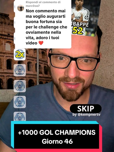 Risposta a @marc0oo7 1000 gol in Champions - Giorno 46 • #challenge #reto #ucl #champions #tiktokfootball