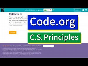 Code.org Lesson 9.3 Lossless Compression | Tutorial with Answer | Unit 1 CS Principles