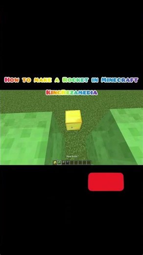 How to make a Rocket in Minecraft ( It work )