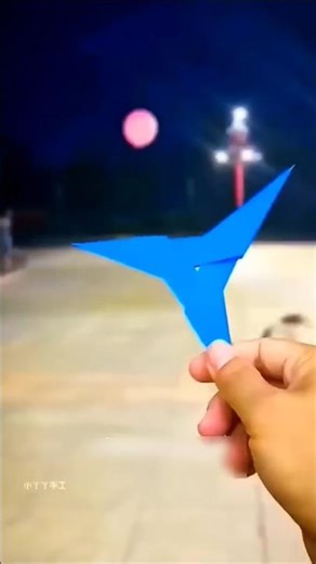 making a 3 bladed ninja weapon #shorts #trending #origami