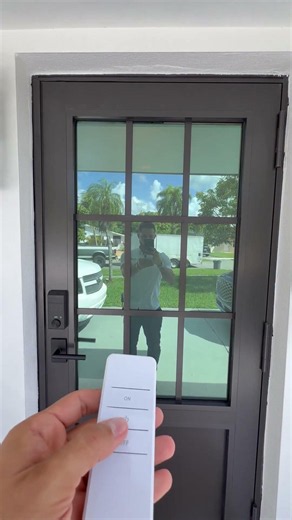 iTints Smart Film gives you full control of all your windows & especially your front door.