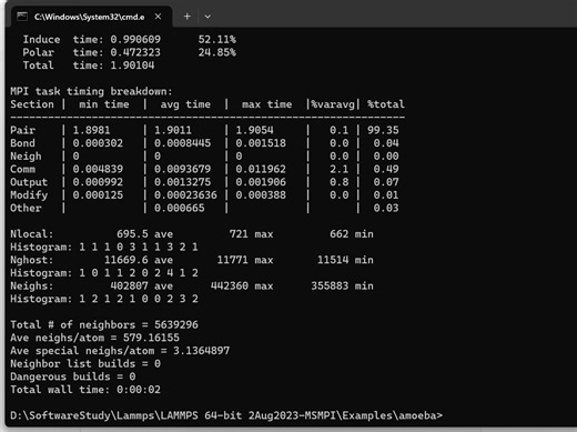 23.09并行稳定版本lammps在win11下的安装