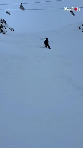 Downhill Skiing Adventure: Skier Loses Control on Slope || WooGlobe