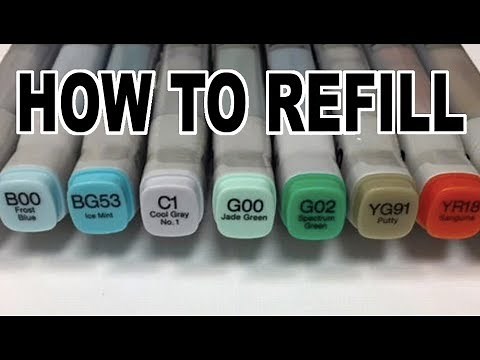 How to Refill your Copic Markers and Blick Studio Markers