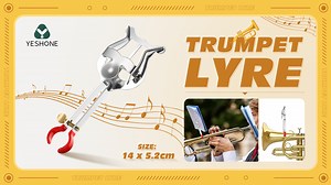 Watch Trumpet Lyre Lyre for Trumpet and Flip Folder Silver on Amazon Live