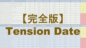 【全763種】テニスガット テンション維持性能ランキング