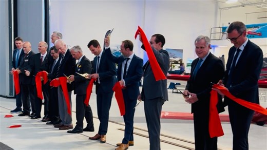 Watch as French airplane maker Aura Aero opens US plant at Embry-Riddle in Daytona Beach