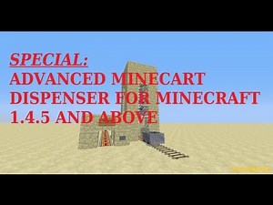 SPECIAL: MINECART DISPENSER (ADVANCED) [1.4.5 and above]