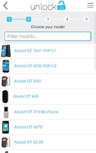 Unlock your Alcatel phones