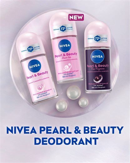 Experience the difference with NIVEA Pearl & Beauty Shave-less Deodorant. With pearl extract and Hair Soft Technology, it keeps your underarms smooth, radiant, and refreshed, with finer hair regrowth. Shine confidently every day! ✨ #myNIVEA | NIVEA