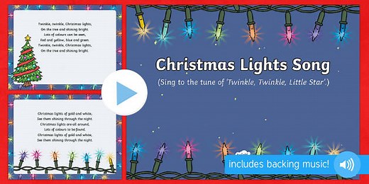 Christmas Lights Song PowerPoint
