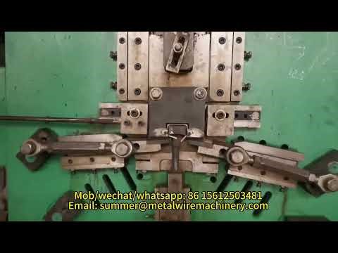 10mm Automatic Metal Wire Buckle Forming Machine#wirebuckle#wirebender#machine#wirehook