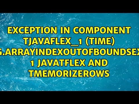 1 javatflex and tmemorizerows