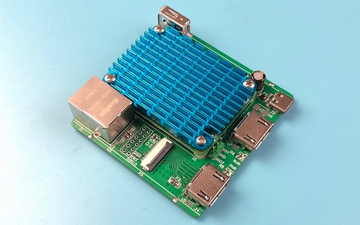 基于树莓派CM4的CM4_Tiny双HDMI扩展板运行KODI媒体播放器演示