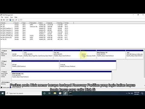 Cara Hapus Recovery Partition di Windows