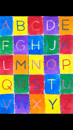 Alphabet Art for Kids | Easy Crayon & Watercolor Art Lesson