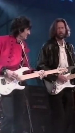 In December of 1989, Eric joined John Lee Hooker and The Rolling Stones onstage in Atlantic City, New Jersey for a performance of Hooker's "Boogie Chillen.'" | Eric Clapton