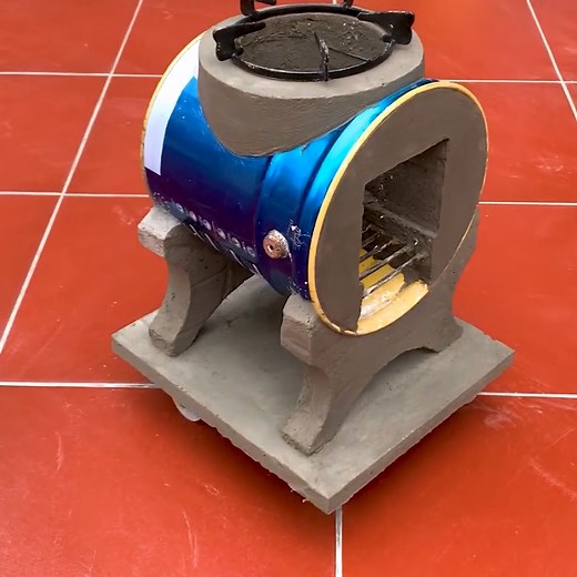 11K views · 77 reactions | Design A Stove That Can Run From Cement Creative And Simple | Genius Recycle | Facebook