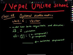 Concept of Vector Unit 6 Vector | Class 8 Optional Math | Grade 8 Optional Math | NOS Opt. Math