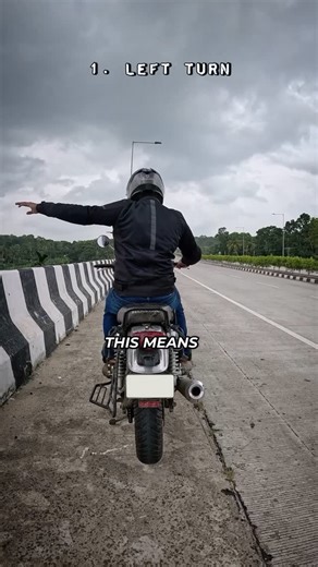 Keyel | 17 Universal Rider Hand Signals for group rides. Use this if you don't have any intercom #motorcycle #ride #bikeride #saferide | Instagram