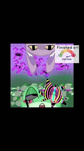 High cortisol vs low cortisol for artist #wakeupsunshine #digitalart #art #artist #relatable #draw