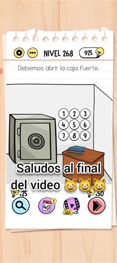 Cómo pasar el nivel 268 en Brain Test