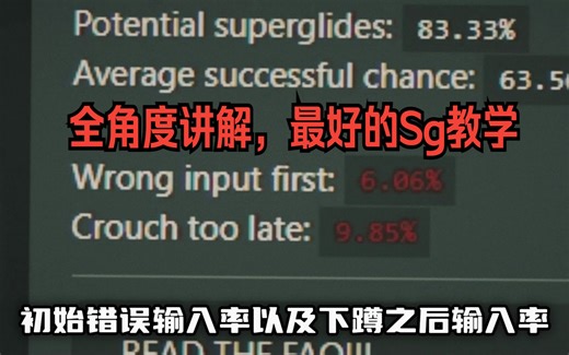 【APEX】手法键位+键盘回报率测试方法+练习方法+练习网站 Sg全角度讲解，最好的Superglide教学