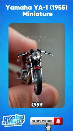 This 1955 Yamaha YA-1 Miniature Looks So Real! #collector #miniatureart #miniaturemotorcycle