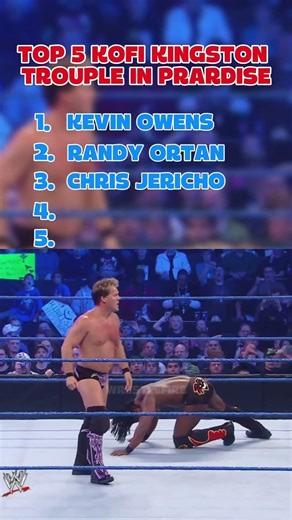 TOP 5 KOFI KINGSTON TROUPLE IN PARADISE #shorts