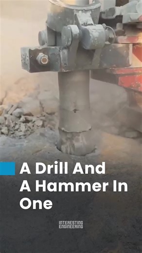 Breaking Solid Stone with a Powerful Drill