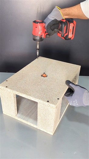 Tips for making a wood router from an angle grinder #shorts #tips