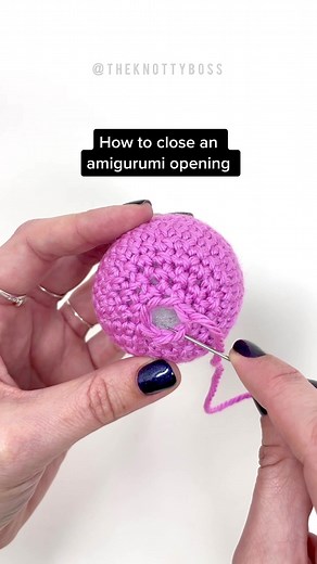 How to Close an Amigurumi Opening