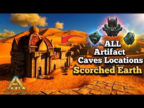 ALL Artifact Caves Locations On Scorched Earth In ARK Mobile