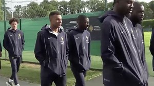 339K views · 23K reactions | The French national team arrived in Clairefontaine on Monday for the start of training camp ahead of the World Cup qualifiers. Ousmane Dembélé, who suffered a hamstring injury during the #PSG match against Toulouse, was among the players. Ibrahima Konaté, who also suffered a minor injury in his last match for #Liverpool, has also joined the squad. #LesBleus #France | CGTN Sports Scene | Facebook