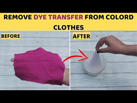 How to Remove Dye Transfer Stains From Colored & White Clothes with bleach