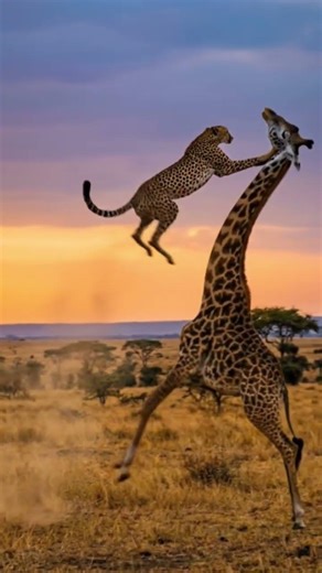 Giraffe vs Cheetah