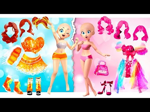 Disney Princess Peach, Daisy & Rosalina Dress Up Challenge | Style wow