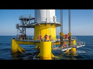 inside a giant offshore wind tower assembly factory (full process)