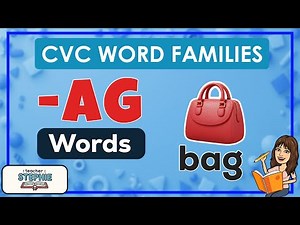 CVC Word Families: -AG Words | Learn to Read & Phonics for Kids