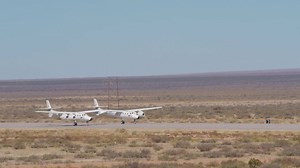 19K views · 765 reactions | We completed two VMS Eve flights from Spaceport America, New Mexico, today as preparations for our next spaceflight continue. The first saw our mothership fly near the towns of Las Cruces and Truth of Consequences and the second stayed within the airspace close to our home. Thanks to all those who looked up and gave our Pilots a wave. Here’s Eve heading into the skies for the second time earlier today! | Virgin Galactic | Facebook